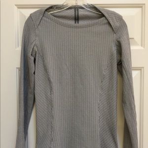 lululemon grey herringbone long sleeve
